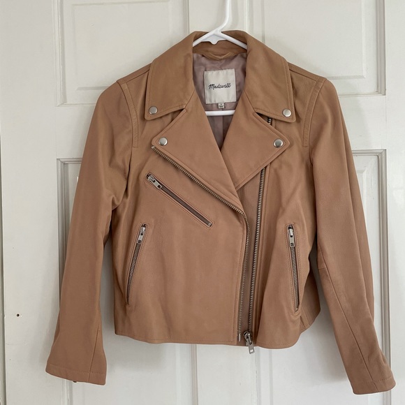 Madewell Jackets & Blazers - Madewell leather jacket. Unique color.